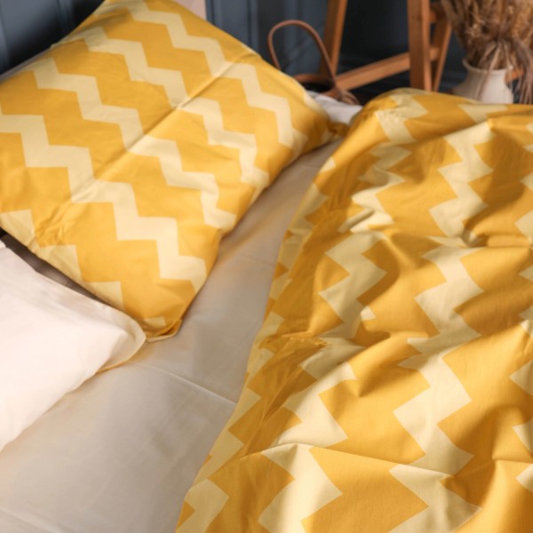 Фото - Комплект постельного белья детский MirSon Сатин 22-1406 Yellow Waves 110х140 (2200010928792)